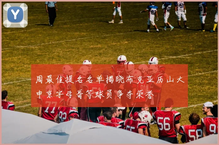 周最佳提名名单揭晓布克亚历山大申京字母哥等球员争夺荣誉